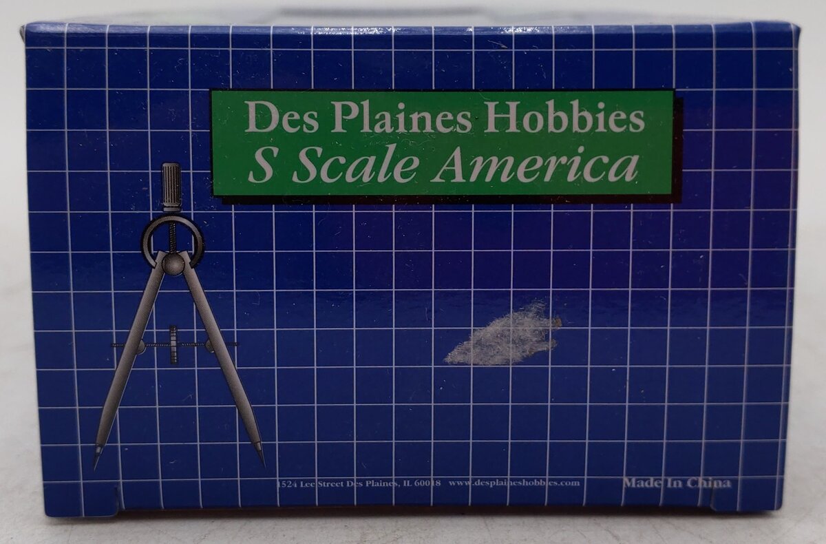Des Plaines Hobbies NASG 2018-2 S Scale Moxie Tank Car with Platform #2013 EX/Box