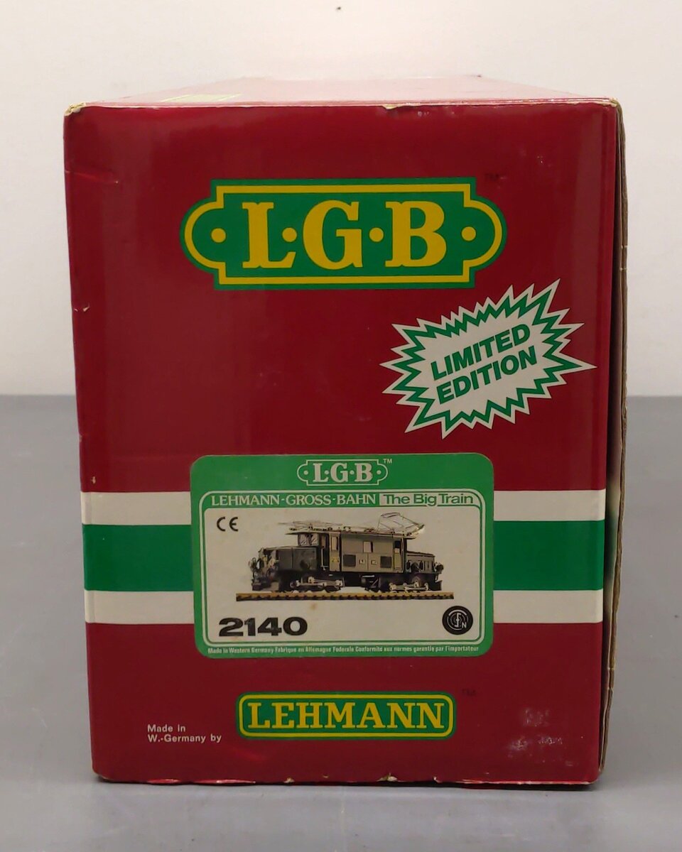 LGB 2140 G Rhb Ge 6/6 Green Crocodile Electric Locomotive #413 EX/Box