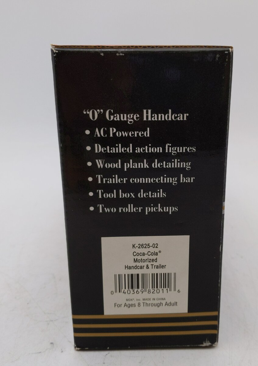 K-Line K2625-02 O Gauge Coca Cola Polar Bear Handcar & Trailer LN/Box