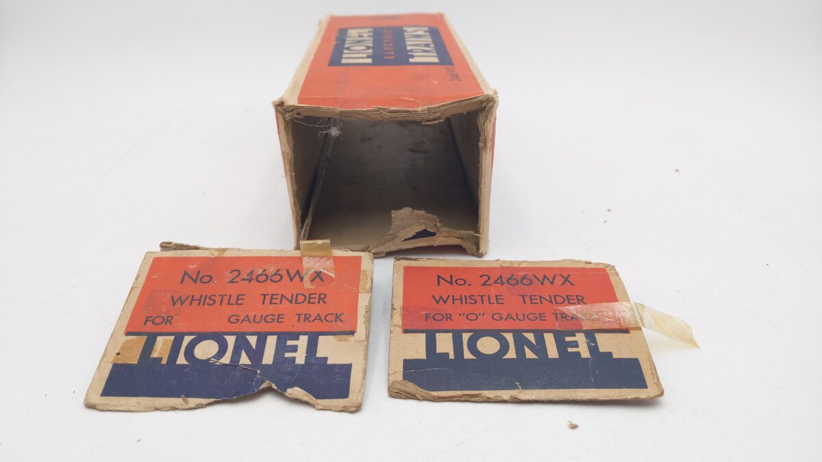 Lionel 2466WX Vintage O Lionel Lines Whistling Tender VG/Box
