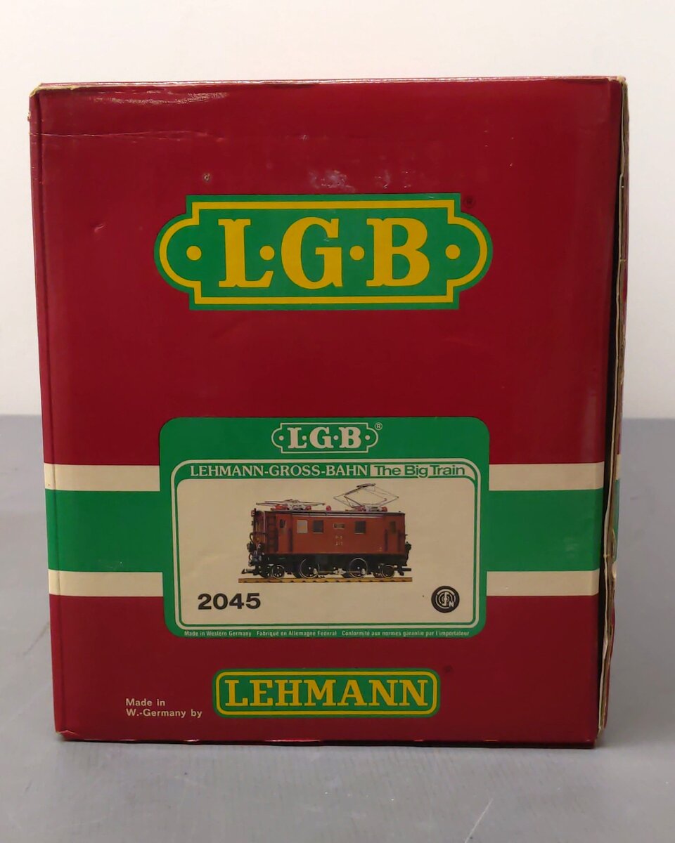 LGB 2045 G Scale RhB Electric Locomotive #205 EX/Box