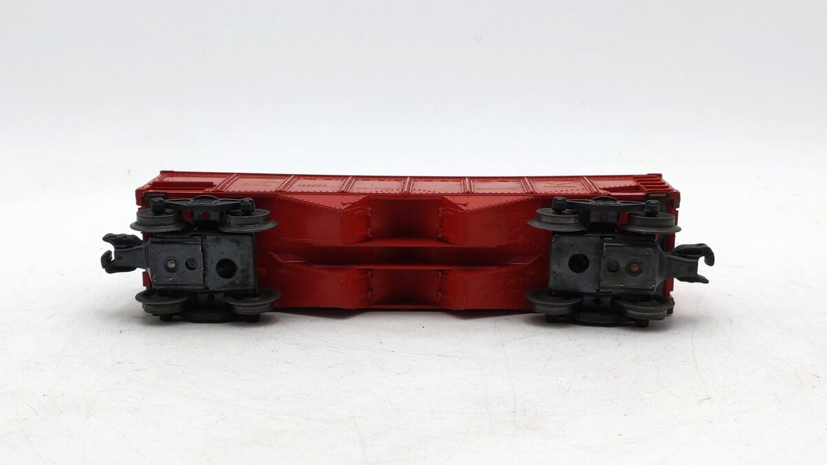 Lionel 6456 Vintage O Lehigh Valley Glossy Red 2-Bay Hopper Car VG