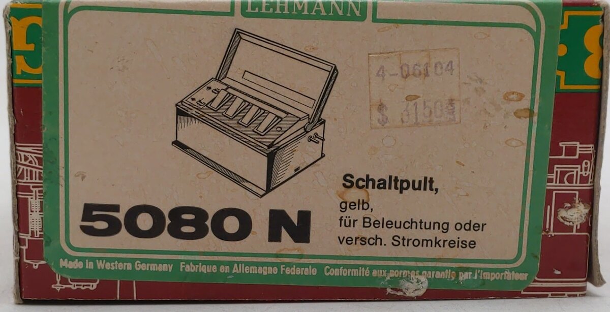 LGB 5080N G Scale On/Off Switch Control Box LN/Box