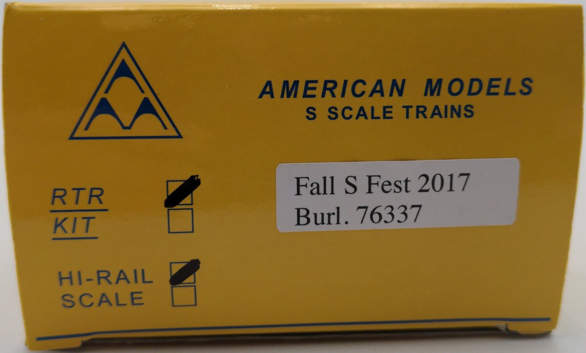 American Models S Gauge BREX Fall Fest 2017 Boxcar #76337 LN/Box