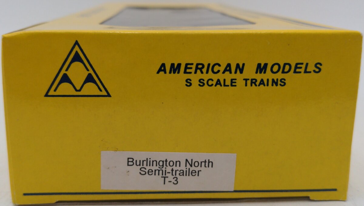 American Models T-3 S Scale Burlington North Semi-Trailer LN/Box