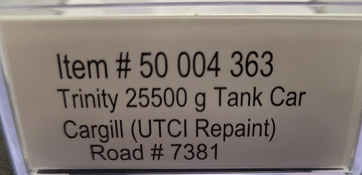 Atlas 50004363 N Cargill Trinity 25,500 Gallon Tank Car #7381