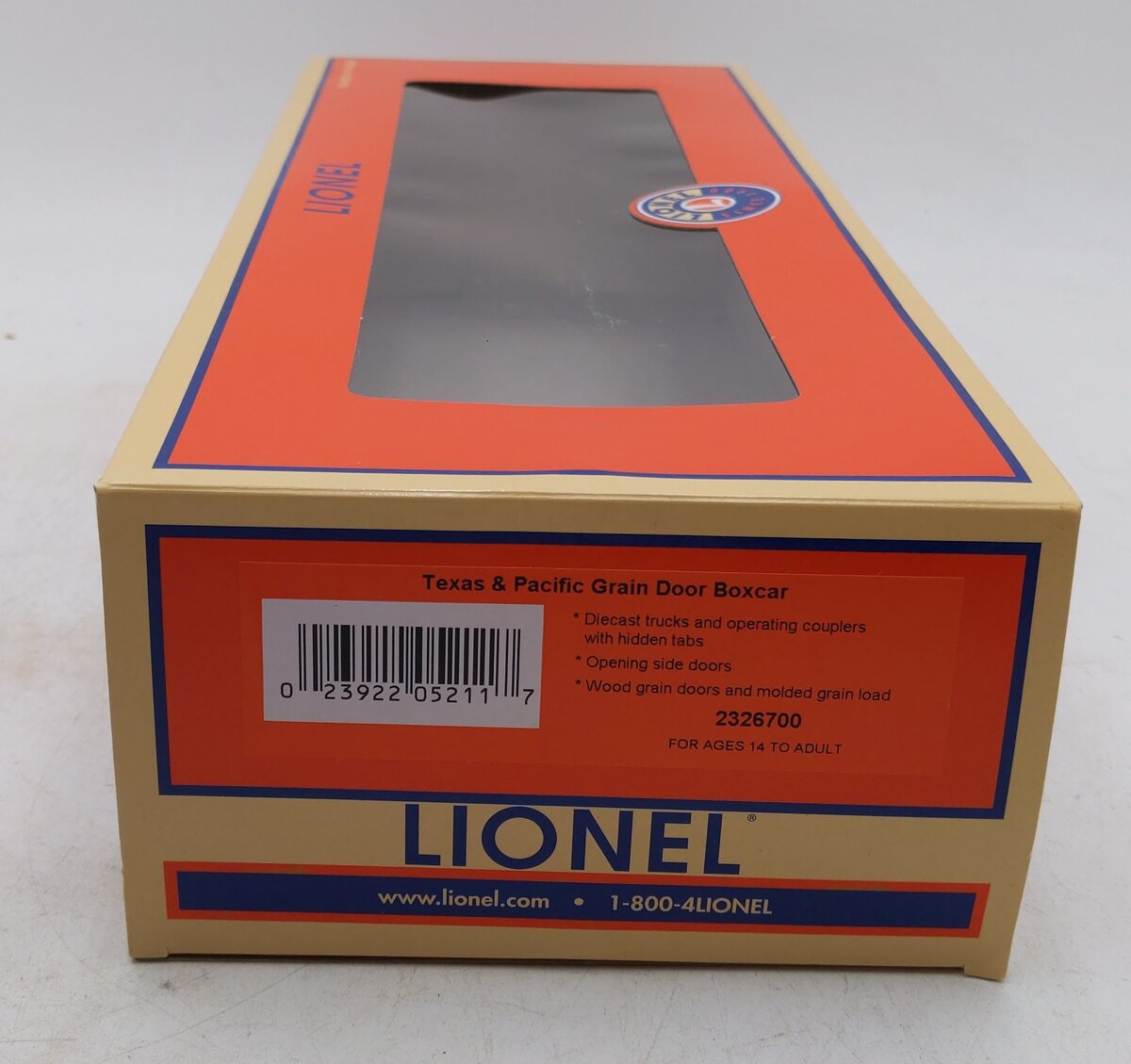 Lionel 2326700 O T&P Grain Door Boxcar #40814 LN/Box