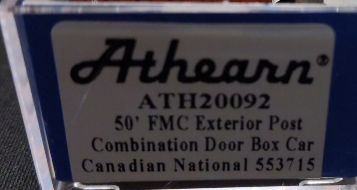 Athearn 20092 Canadian National Combination Boxcar #553715 LN/Box