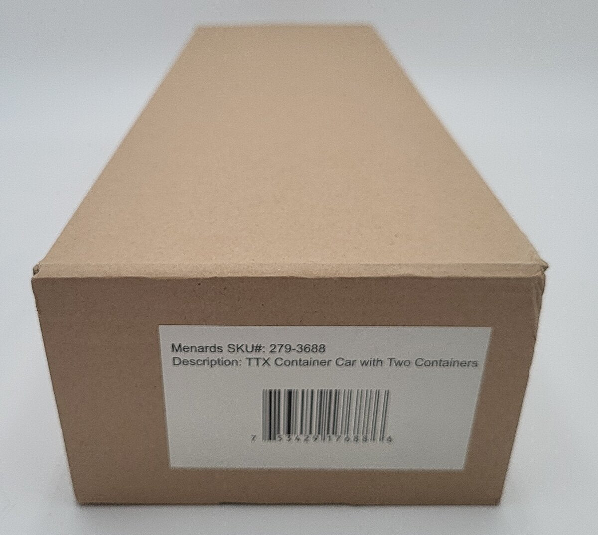 Menards 279-3688 O Gauge TTX Container Car with Two Containers #05307 EX/Box