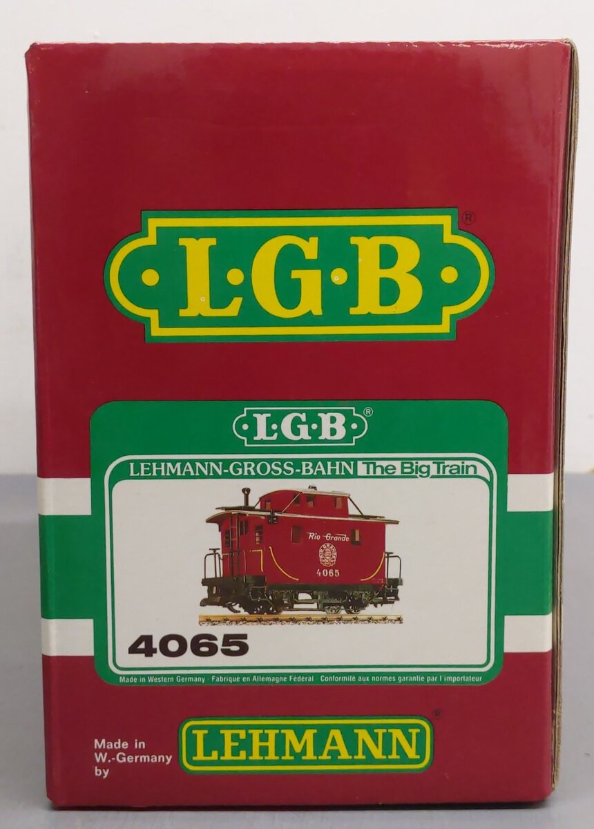 LGB 4065 G Scale Rio Grande Cupola Caboose EX/Box