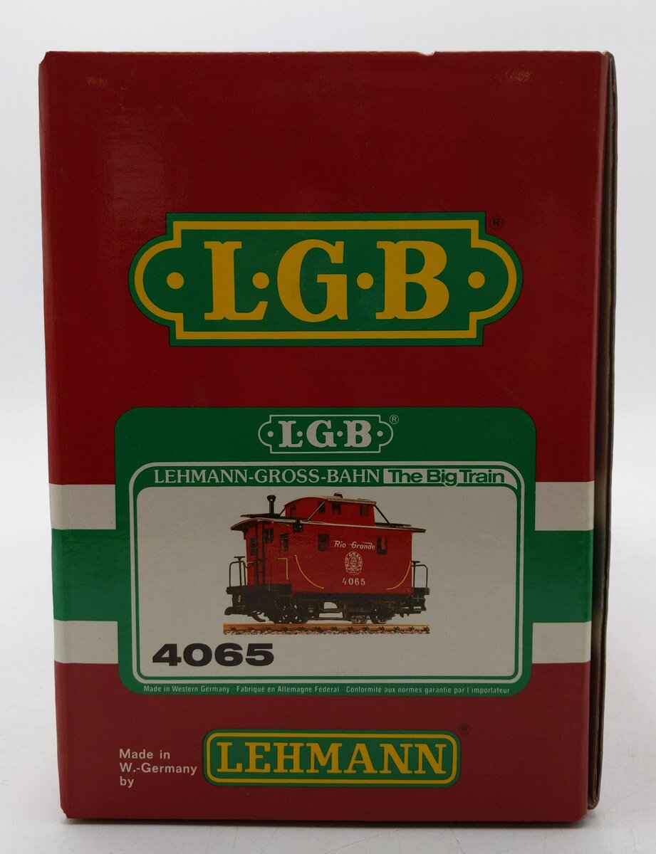 LGB 4065 G Scale Rio Grande Cupola Caboose EX/Box