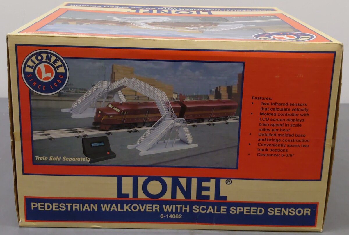 Lionel 6-14082 Pedestrian Walkover with Speed Sensor VG/Box