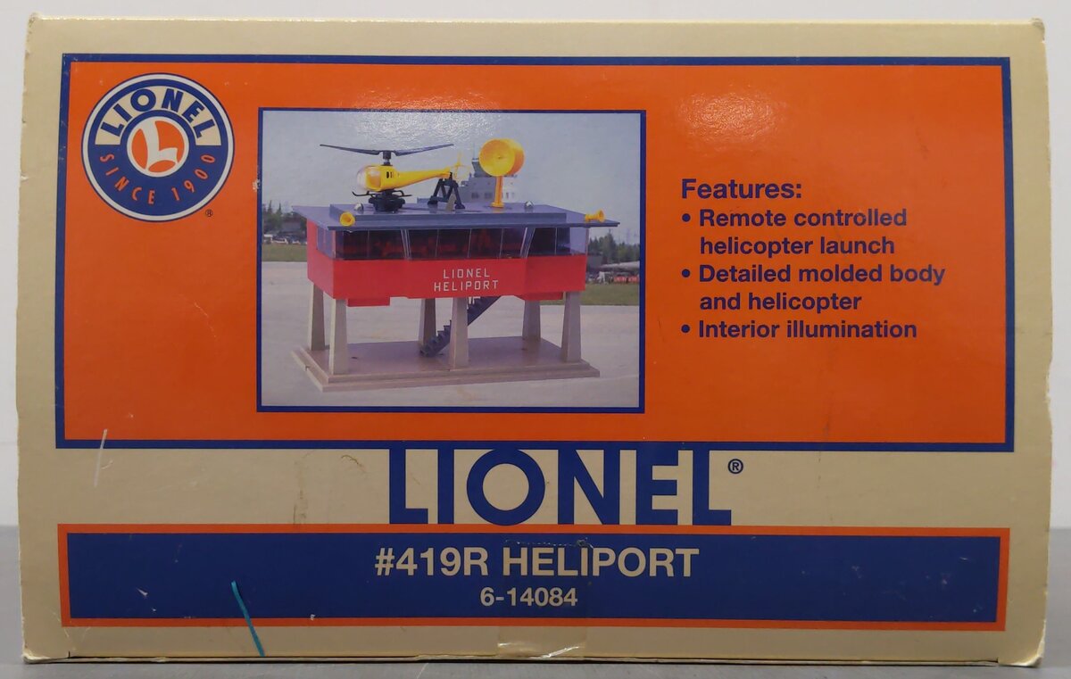 Lionel 6-14084 419R Operating Lionel Heliport EX/Box