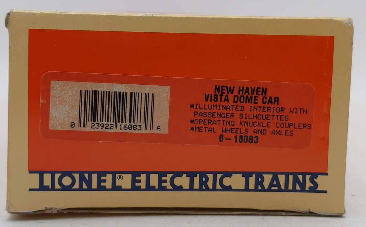 Lionel 6-16083 O New Haven Vista Dome Car #6083 EX/Box