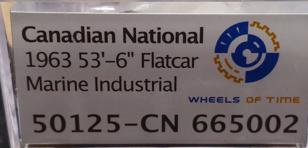 Wheels of Time 50125 N CN 53' 6" Welded Fish Belly Flatcar #665002 LN/Box