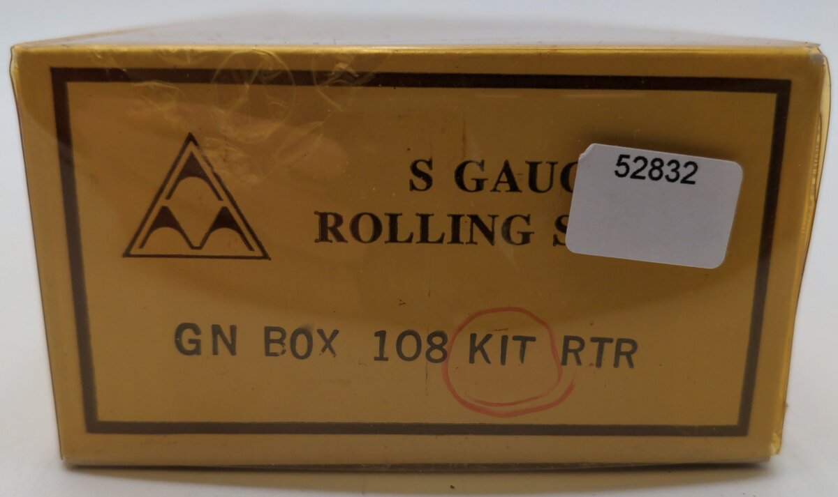 American Models S Scale Great Northern Boxcar #8893 VG/Box