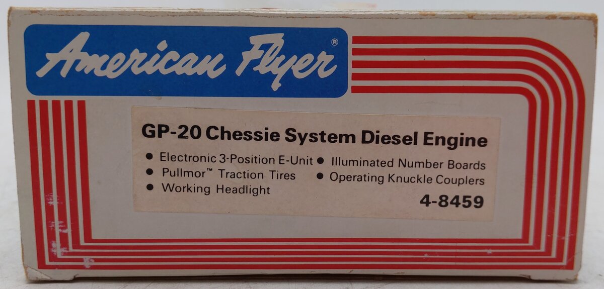 American Flyer 4-8459 S Gauge B&O Chessie System GP20 Diesel Engine EX/Box