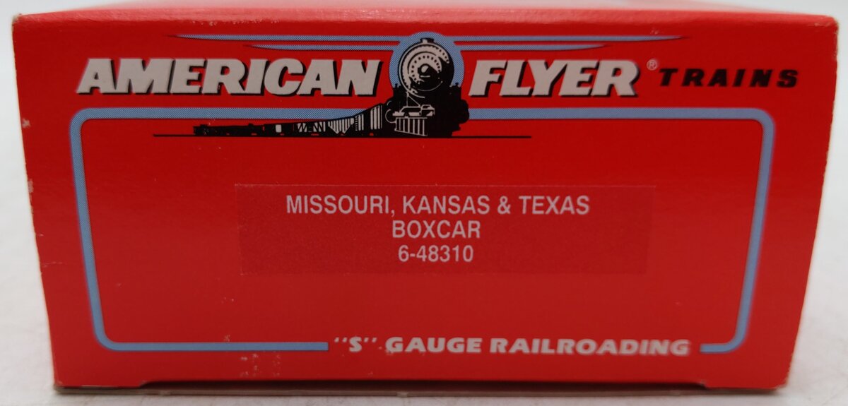 American Flyer 6-48310 S Gauge Missouri, Kansas & Texas Boxcar #8310 EX/Box