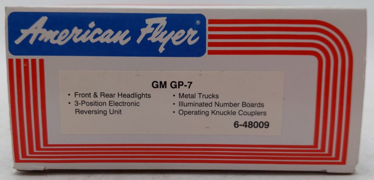 American Flyer 6-48009 S Gauge General Motors GP-7 Diesel Locomotive #8009 EX/Box