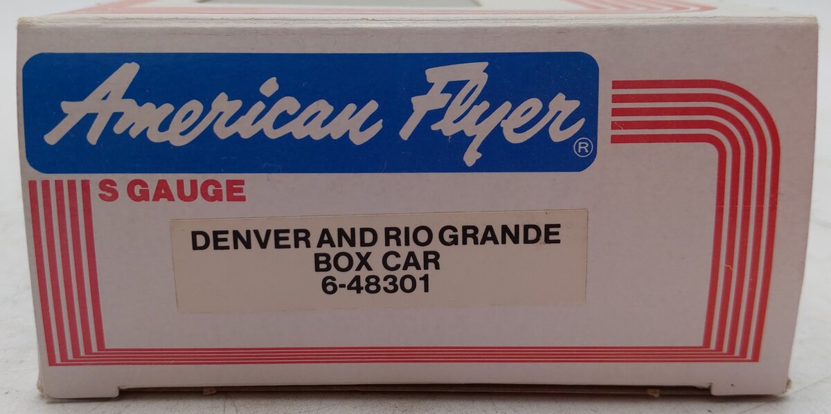 American Flyer 6-48301 S Gauge Denver & Rio Grande Boxcar #48301 EX/Box