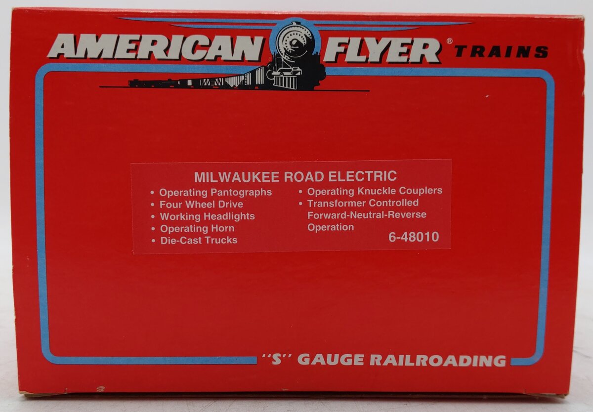 American Flyer 6-48010 S Gauge Milwaukee Road Electric Locomotive #8010 EX/Box