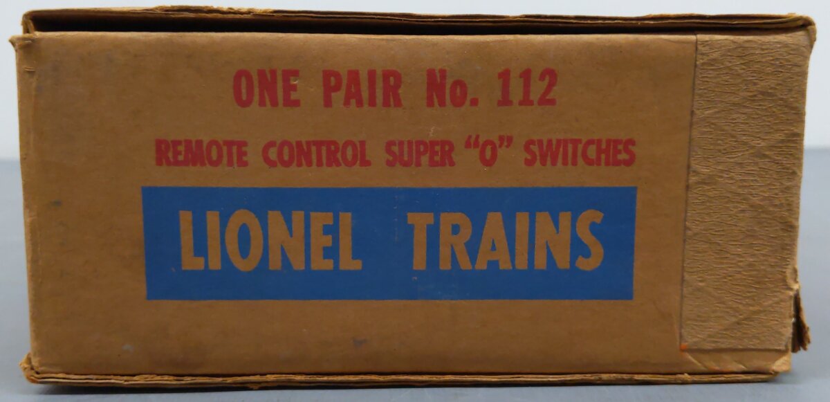 Lionel 112 Vintage LH & RH Super O Remote Control Switches (Pair of 2) VG/Box