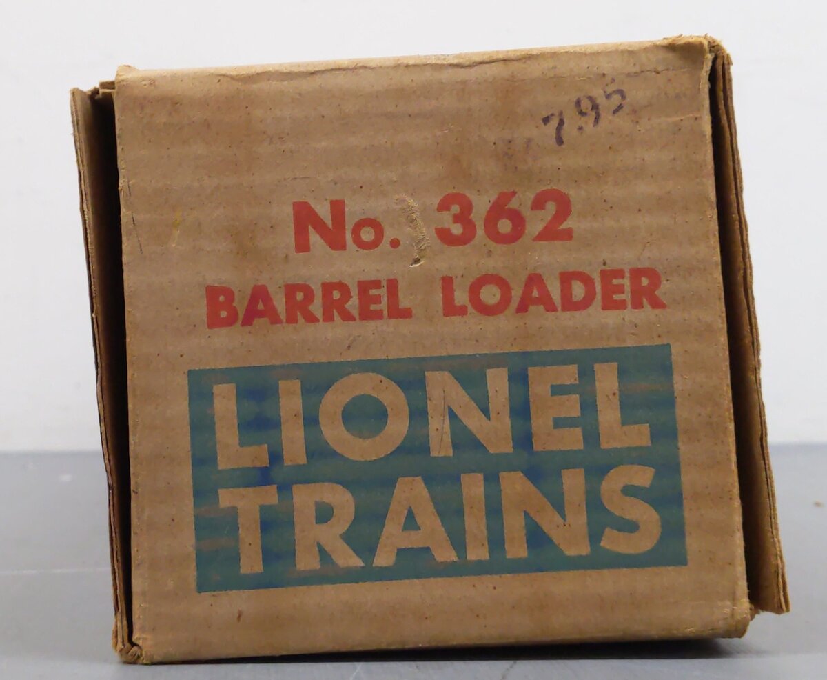 Lionel 362 Vintage O Operating Barrel Loader Ramp without Barrels VG/Box