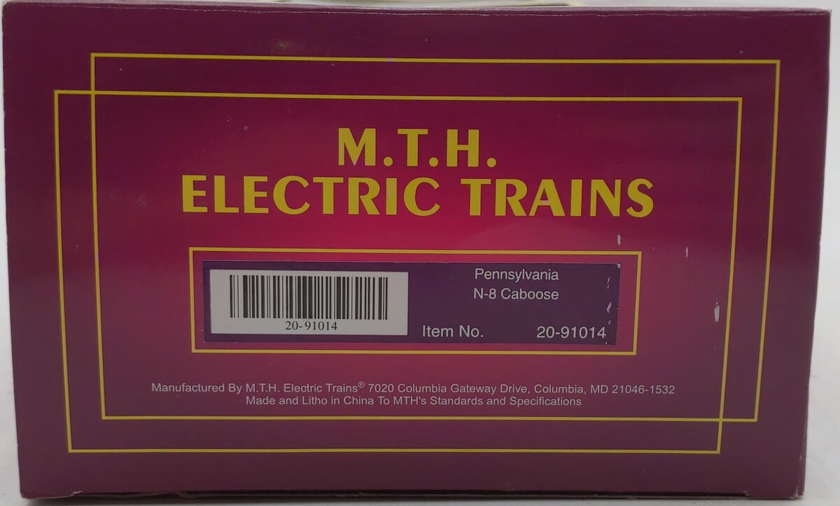 MTH 20-91014 O Gauge Pennsylvania Railroad N-8 Steel Caboose #478069 LN/Box