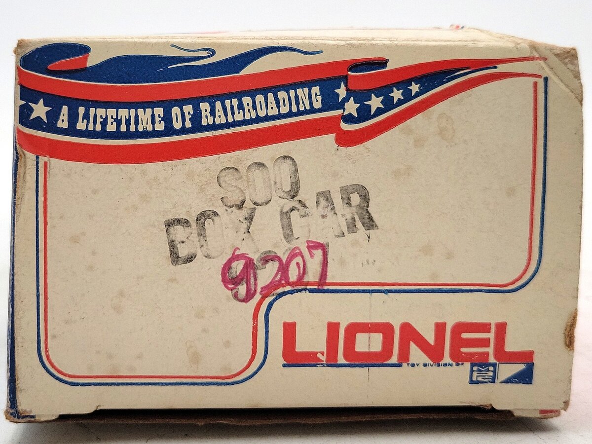 Lionel 6-9207 O Gauge Soo Line Boxcar #9207 VG/Box