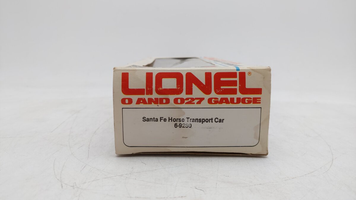 Lionel 6-9280 O Gauge Santa Fe Horse Transport Car EX/Box