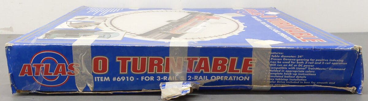 Atlas 6910 O Gauge Motorized 24 Inch Turntable EX/Box