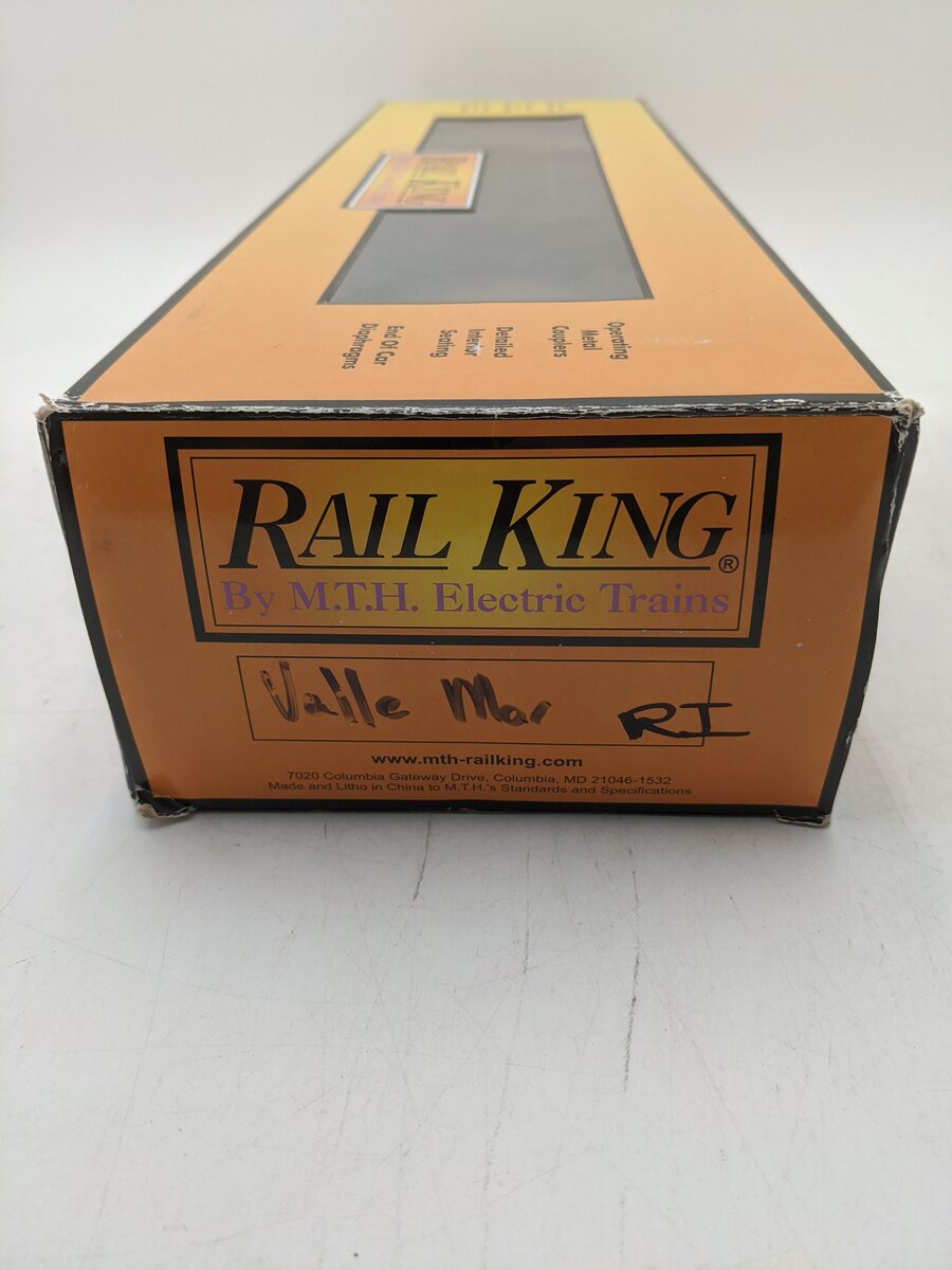 MTH 30-6709 O Rock Island "Valle Mar" 60' Streamlined Coach Passenger Car EX/Box
