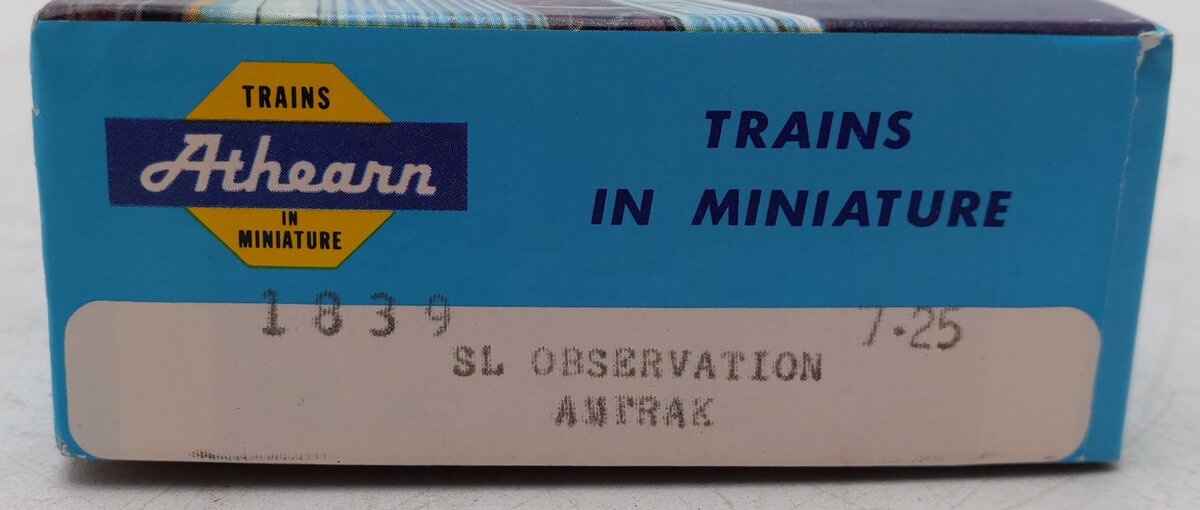 Athearn 1839 HO Scale Amtrak Streamline Observation Car #3339 EX/Box