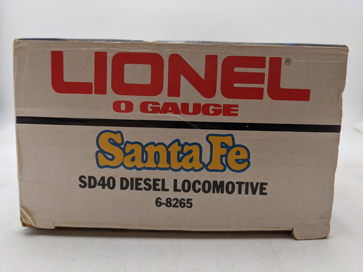 Lionel 6-8265 O Gauge Santa Fe SD-40 Diesel Locomotive EX/Box
