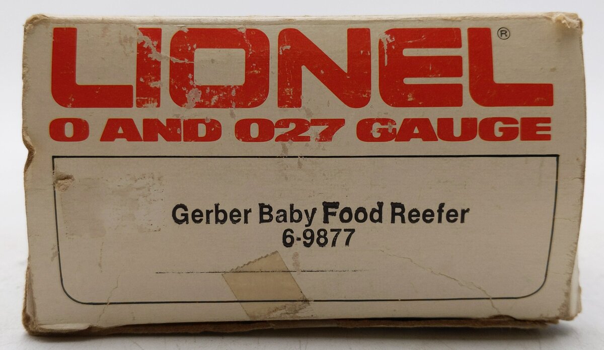 Lionel 6-9877 O Gauge Gerber Baby Food Billboard Reefer Car EX/Box