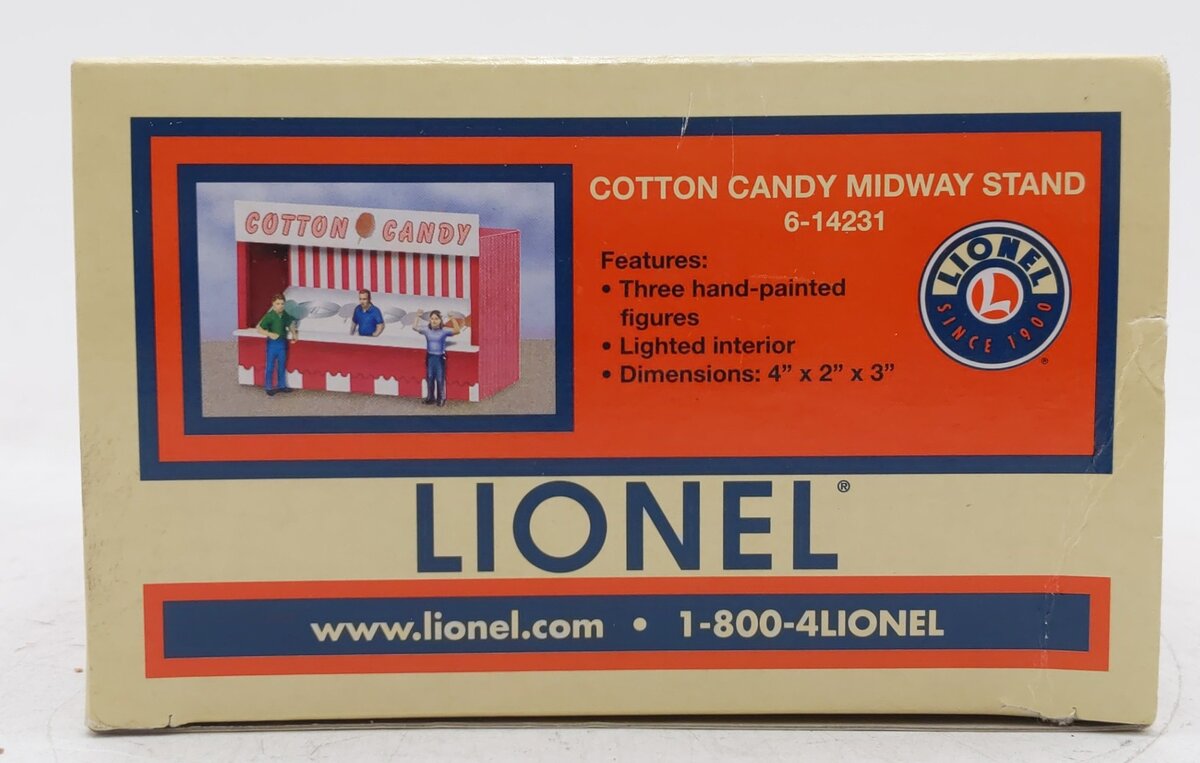Lionel 6-14231 O Gauge Cotton Candy Midway Booth EX/Box