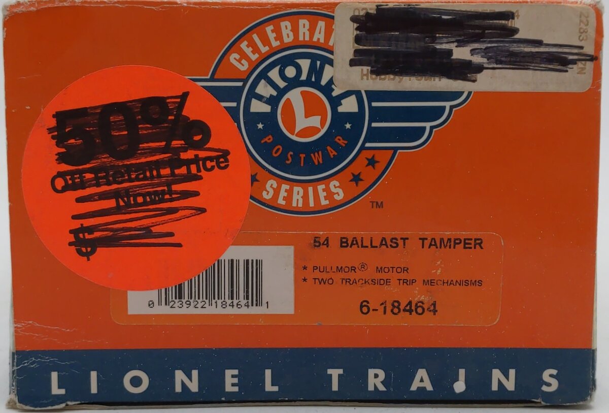 Lionel 6-18464 O Postwar Celebration Series # 54 Ballast Tamper Car