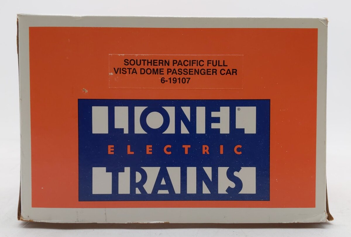 Lionel 6-19107 O Gauge Southern Pacific Daylight Full Vista Dome Passenger Car VG/Box
