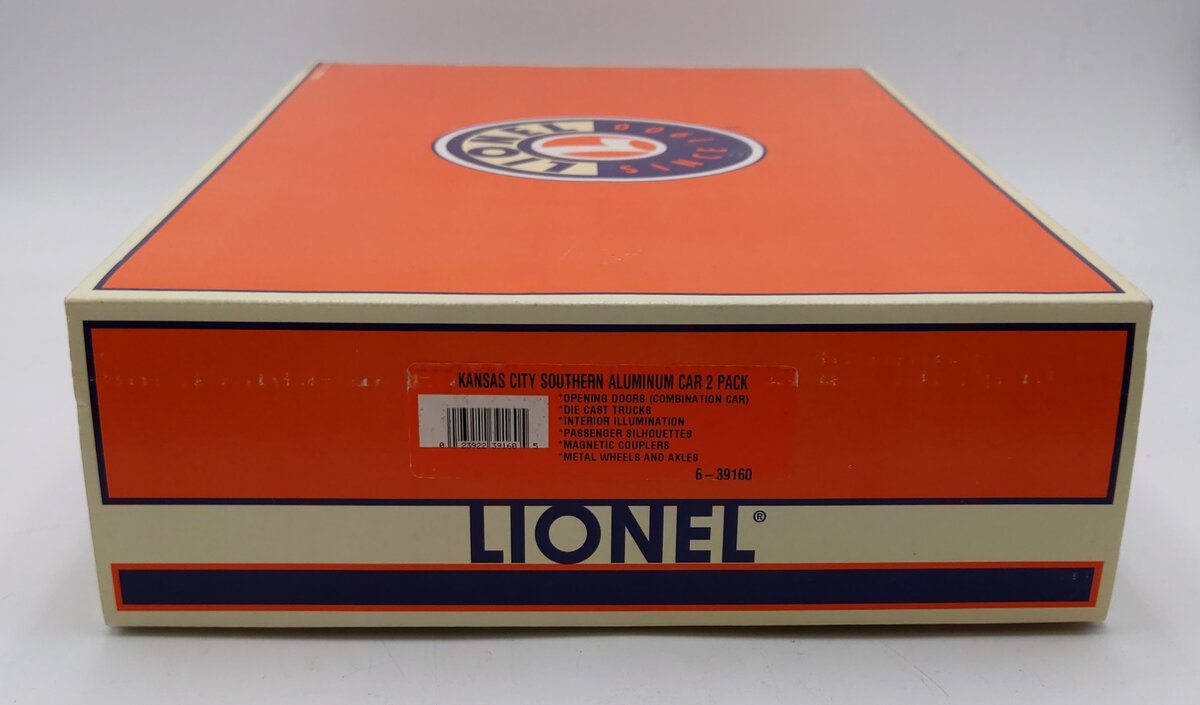 Lionel 6-39160 KCS Aluminum Passenger Car (Set of 2) LN/Box