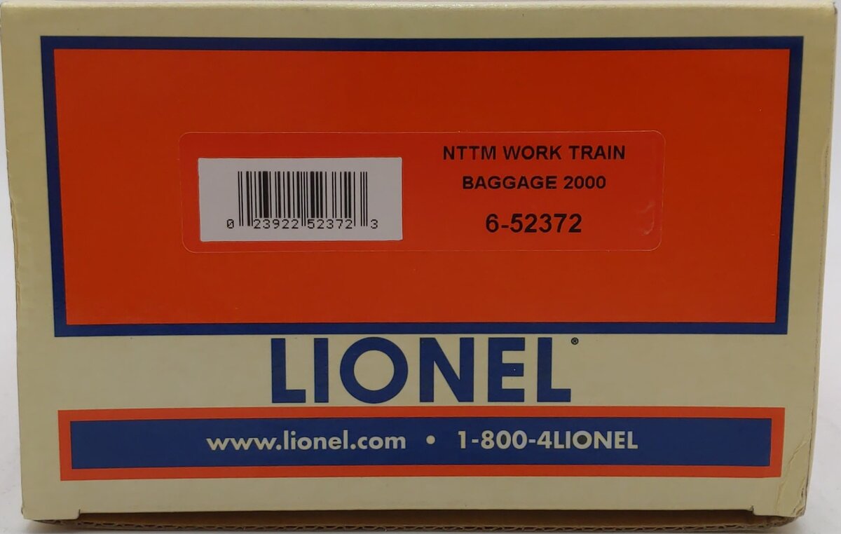 Lionel 6-52372 O Gauge NTTM-2000 Work Train Baggage Car EX/Box