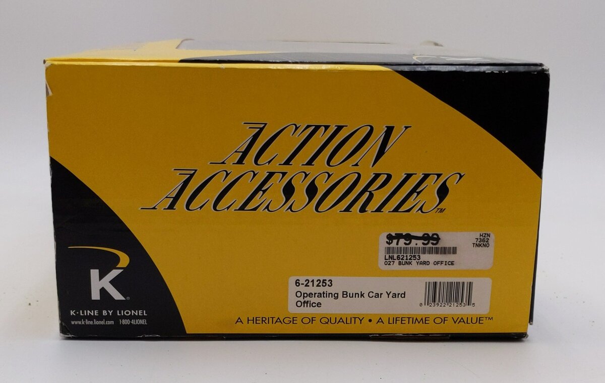 K-Line K-42433 O Operating Platform w/ Freight Car NIB