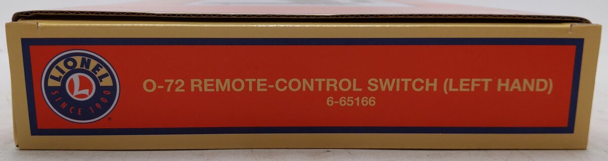Lionel 6-65166 O72 Left Hand Remote Control Switch EX/Box