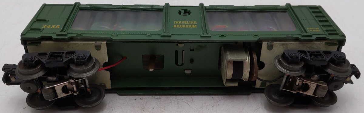 Lionel 3435 Vintage O Operating Traveling Aquarium Car VG