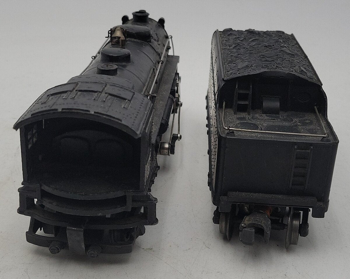 Lionel 224 Vintage O 2-6-2 Die-Cast Steam Locomotive with 2466W Tender VG