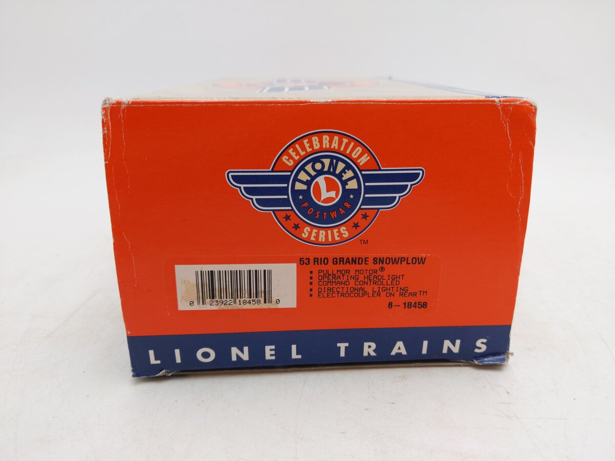 Lionel 6-18458 O Gauge Lionel 18458 53 Rio Grande Snowplow/Box