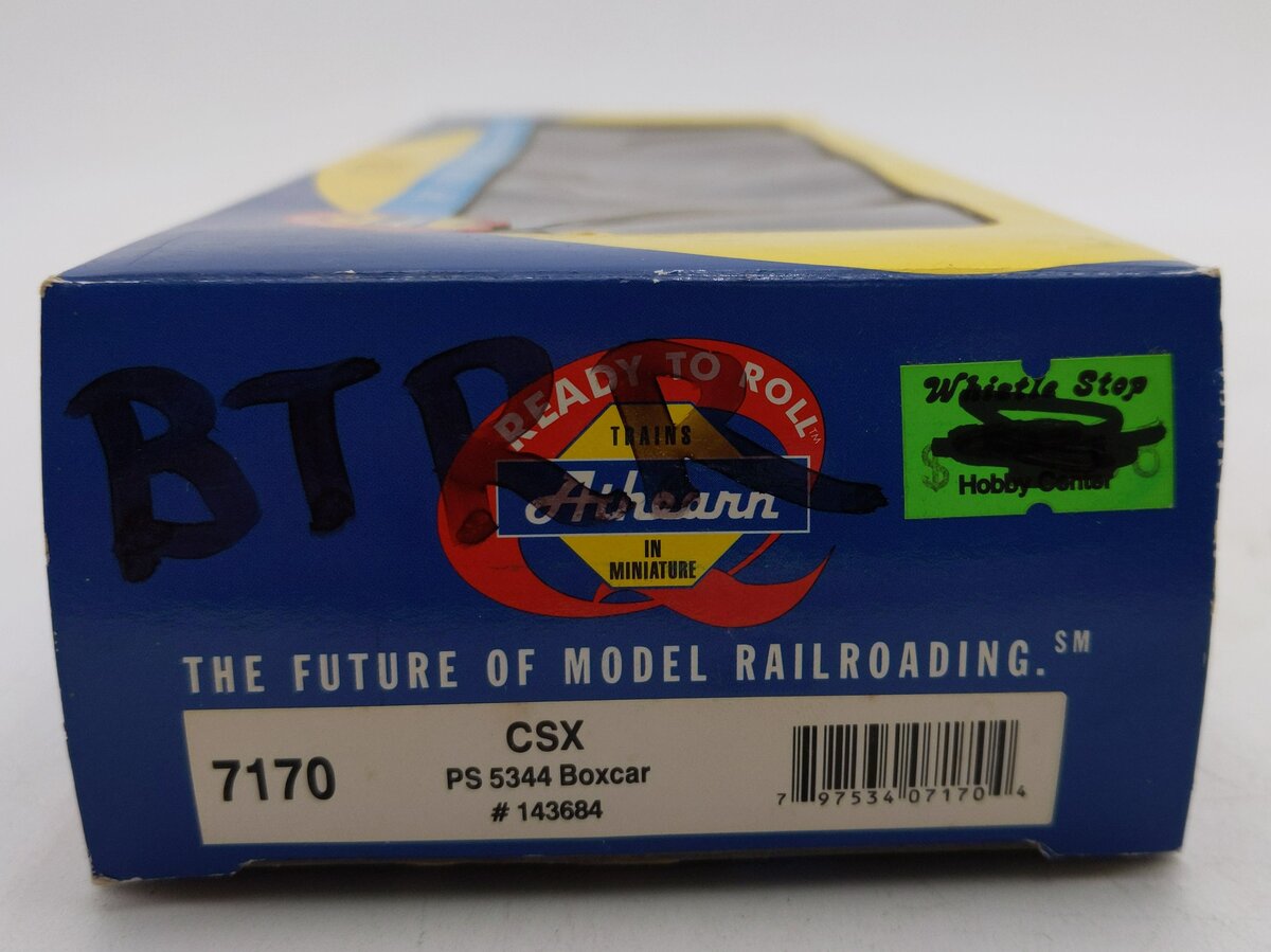 Athearn 7170 HO Scale CSX Transportation PS 5344 Boxcar #143684 weathered/Box