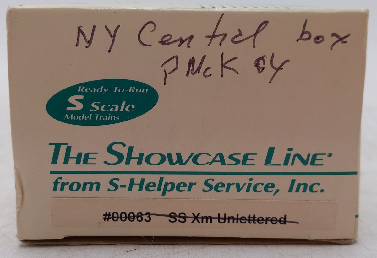S-Helper Service 00129 S New York Central Custom Weathered Steel Boxcar #83891/Box
