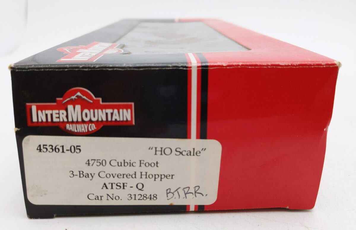 InterMountain 45361-05 HO 4750' Cubic 3-Bay Covered Hopper ATSF-Q Car #312848/Box