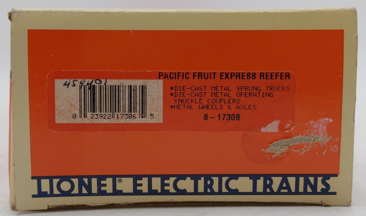 Lionel 6-17306 O Gauge Pacific Fruit Express Reefer Car #459401 EX/Box