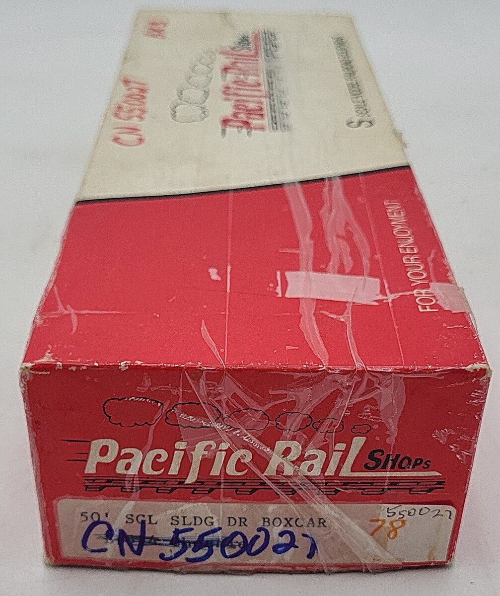 Pacific Rail S Scale Canadian National 50' SGL DR Boxcar #550027 EX/Box